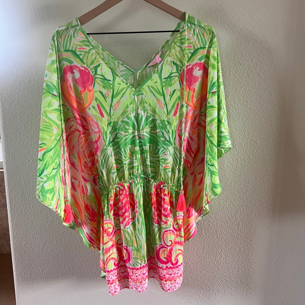 Lilly Pulitzer swimsuit cover up romper